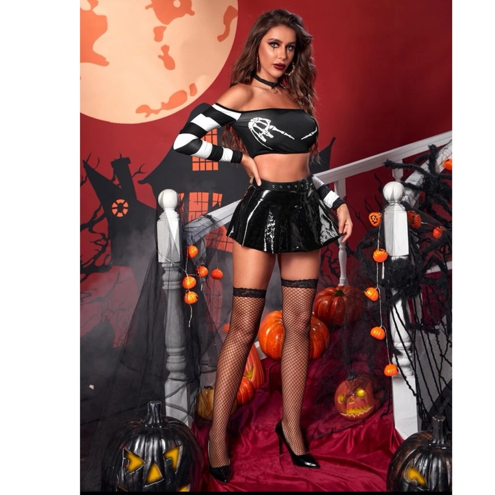 Cosplay Sexy Adult Skeleton Costume 💀 - Picture 4 of 6